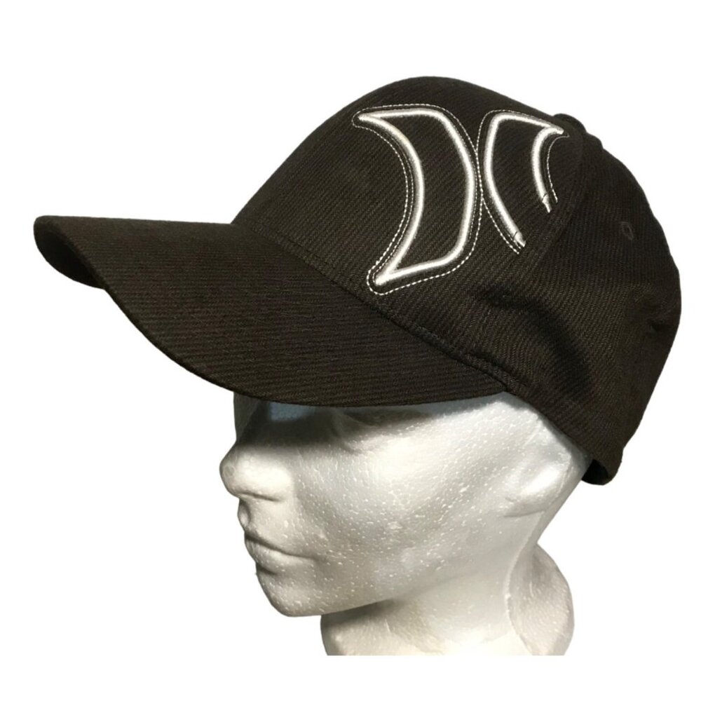 Hurley Mens Brown Corduroy Flexfit Cap L-XL Polyester Nylon Spandex